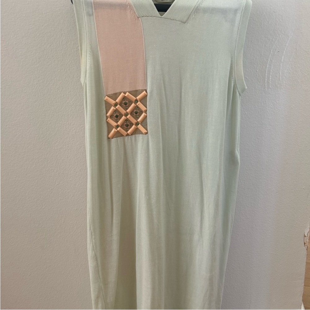 Fendi light green Knit dress